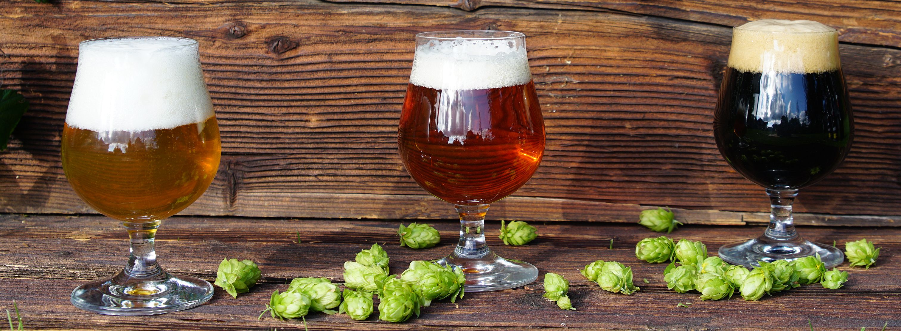 Auswahl von Biersorten